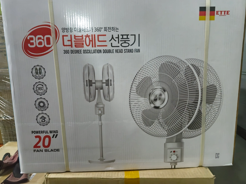더블헤드 선풍기 360도회전 양방향 공업용선풍기 업소용선풍기 미개봉상품 이미지