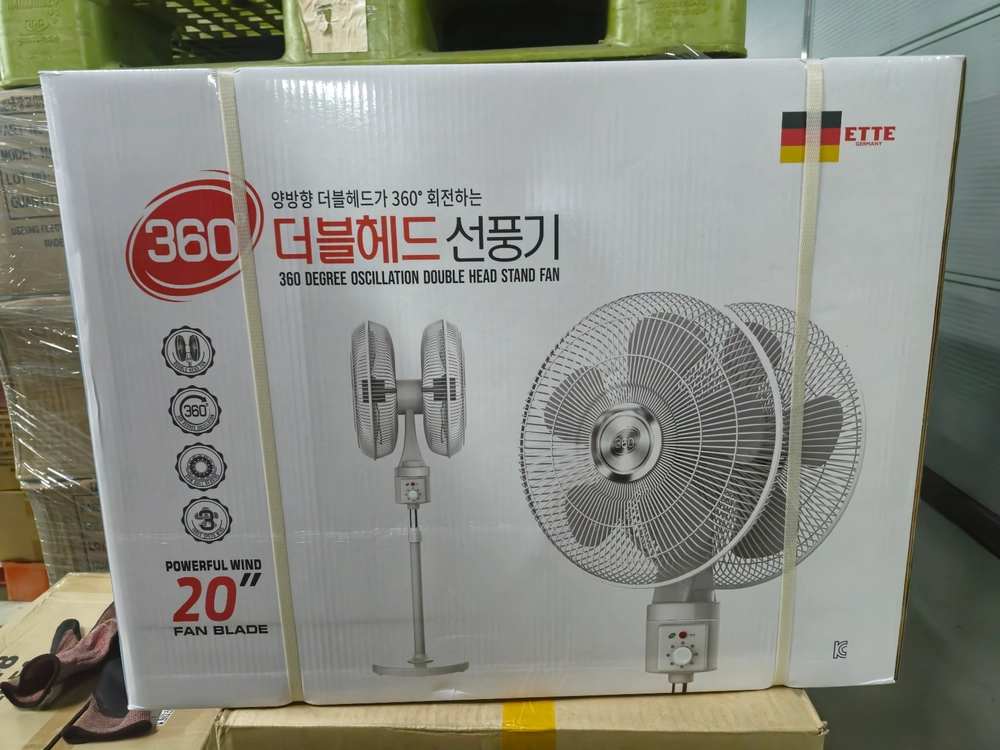 더블헤드 선풍기 360도회전 양방향 공업용선풍기 업소용선풍기 미개봉상품 이미지