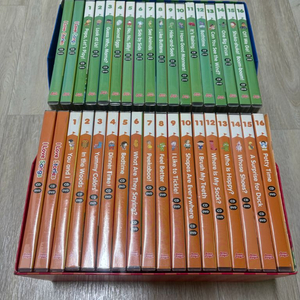 튼튼영어 베이비리그 오렌지+그린 cd dvd 몽땅 2만원 이미지