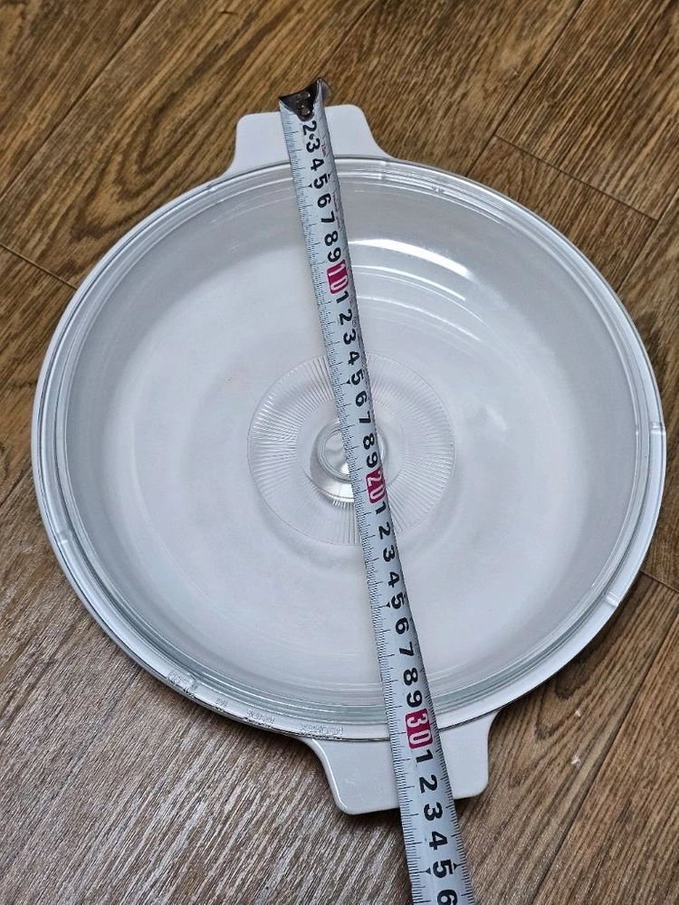 일본 NOVEL WARE 내열 전골냄비 30cm 유리뚜껑 포함 1회사용 이미지