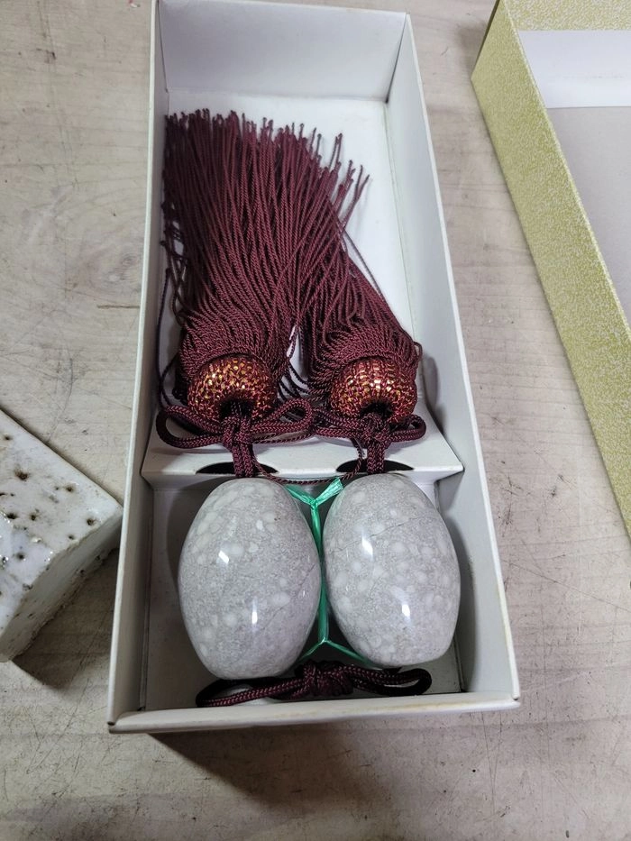 미사용 일본 서화/서예 용품 (채색붓, 도자기 붓걸이, 풍진) 이미지
