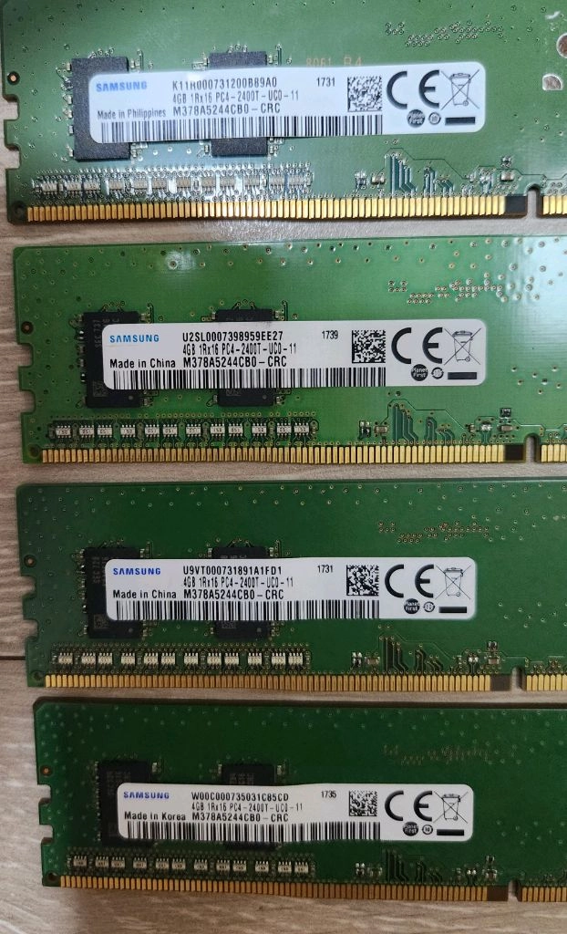 삼성 DDR4 2400 4GB 4개 이미지