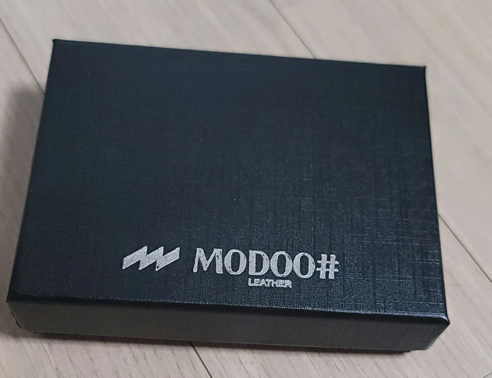 [새상품/박스포함] 모두샵 블랙 명함지갑 카드지갑 이미지