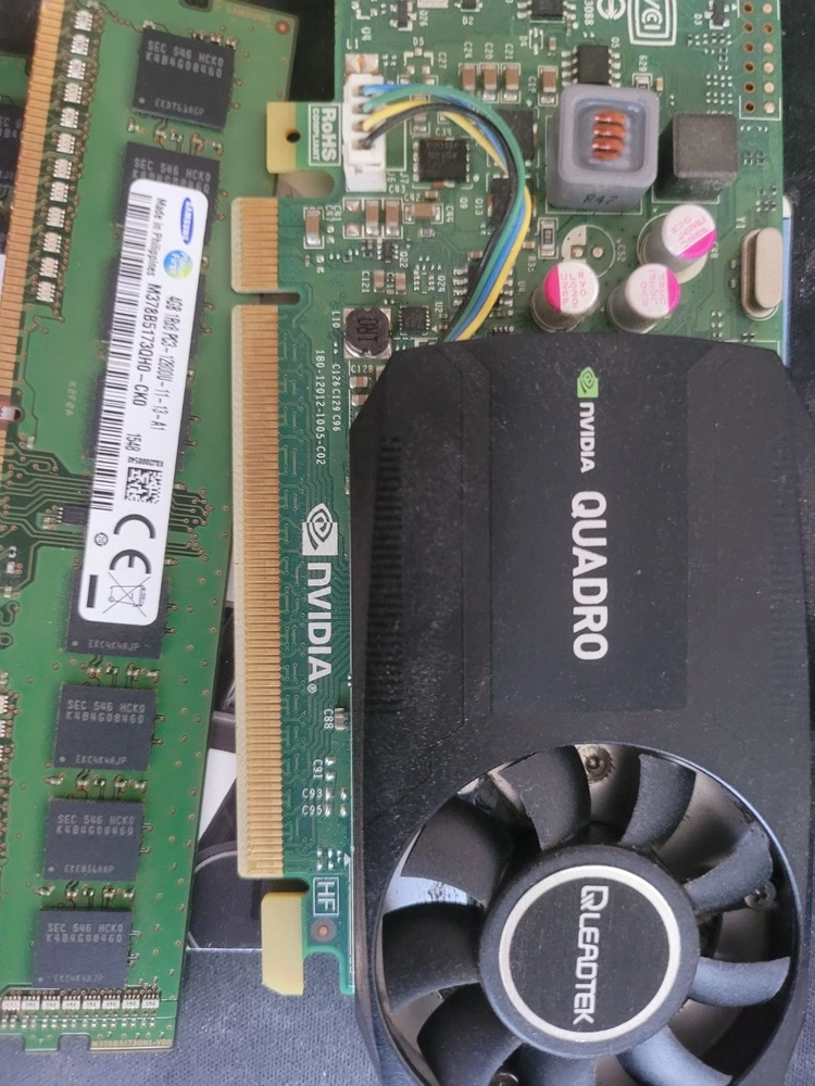 NVIDIA 그래픽카드 QUADRO K620, 삼성메모리 DDR3 4G PC3-12800U 판매 이미지