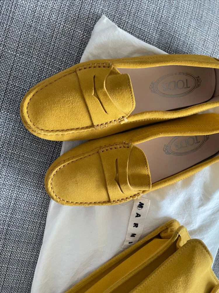 정품 토즈(Tods)고미노 스웨이드 드라이빙슈즈 37사이즈 이미지