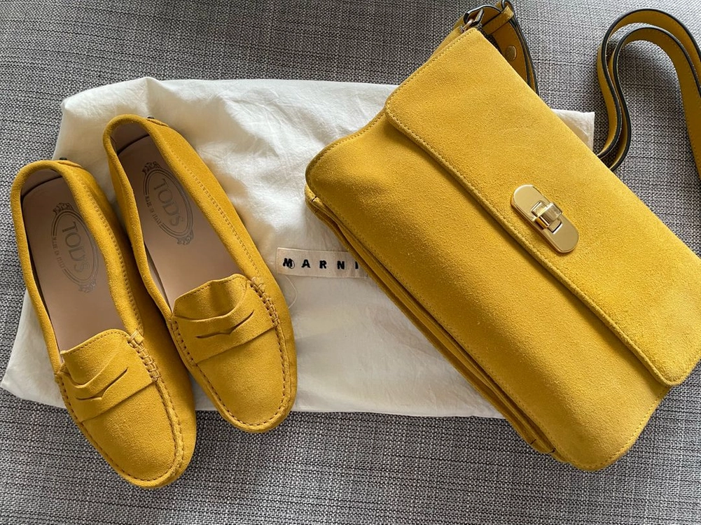 정품 토즈(Tods)고미노 스웨이드 드라이빙슈즈 37사이즈 이미지