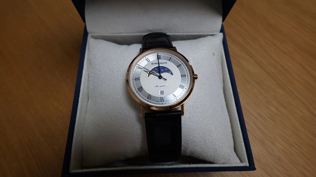 로만손 문페이즈 시계 론다 39mm 택포 이미지