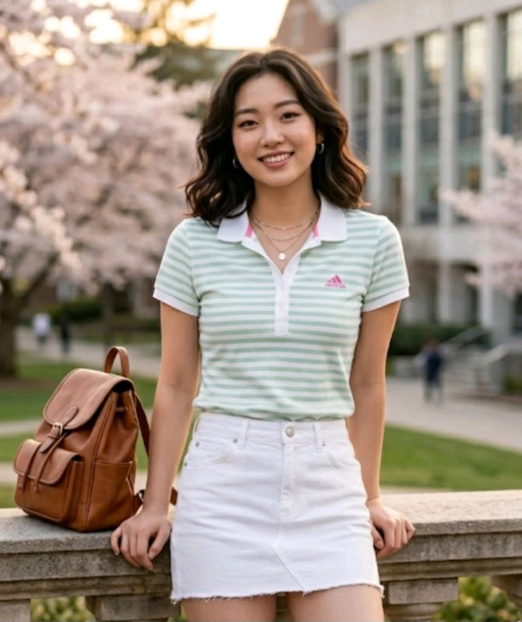 새상품)95.아디다스 스트라이프 반팔티셔츠 이미지