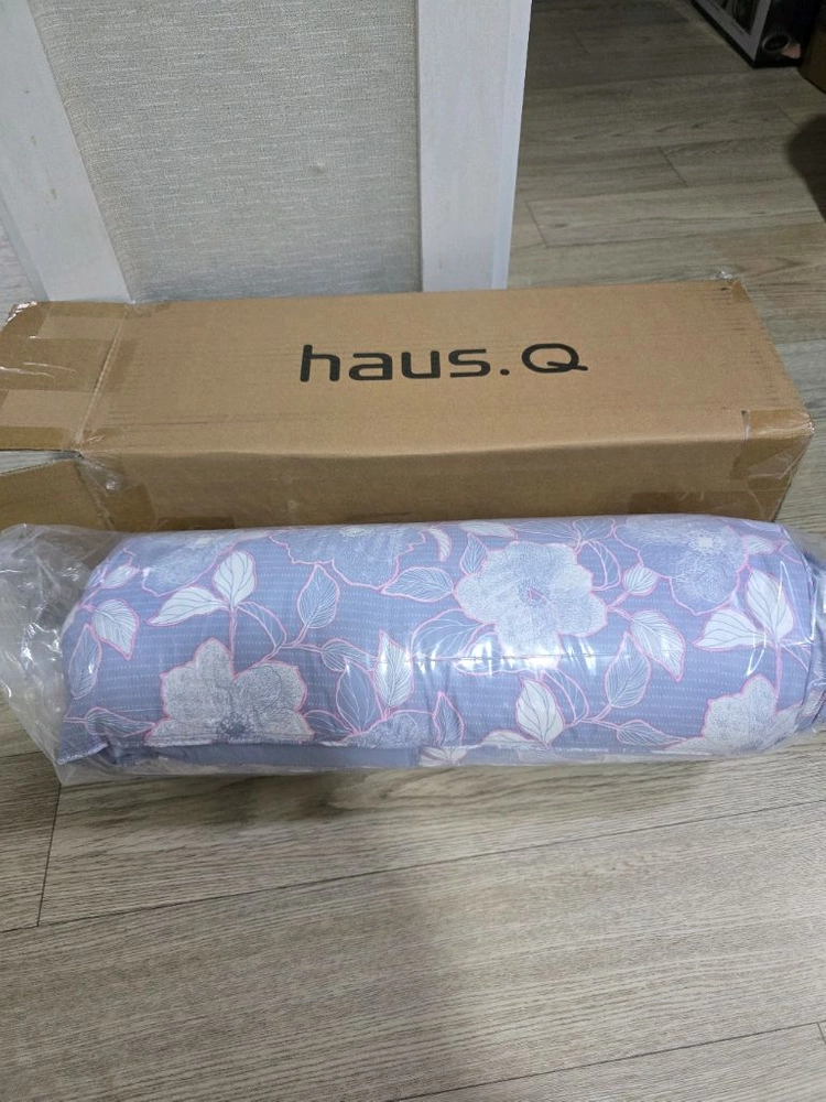 새상품 haus.Q 꽃무늬 차렵이불 더블 충전재 거위털 기털 100% 이미지