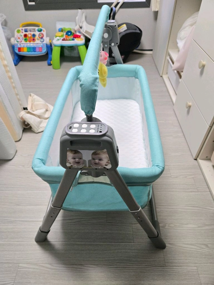 아기 흔들침대, 전동바운서 민트색 이미지