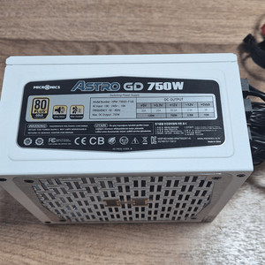 마이크로닉스 ASTRO GD 750W 풀 모듈러 파워서플라이 이미지
