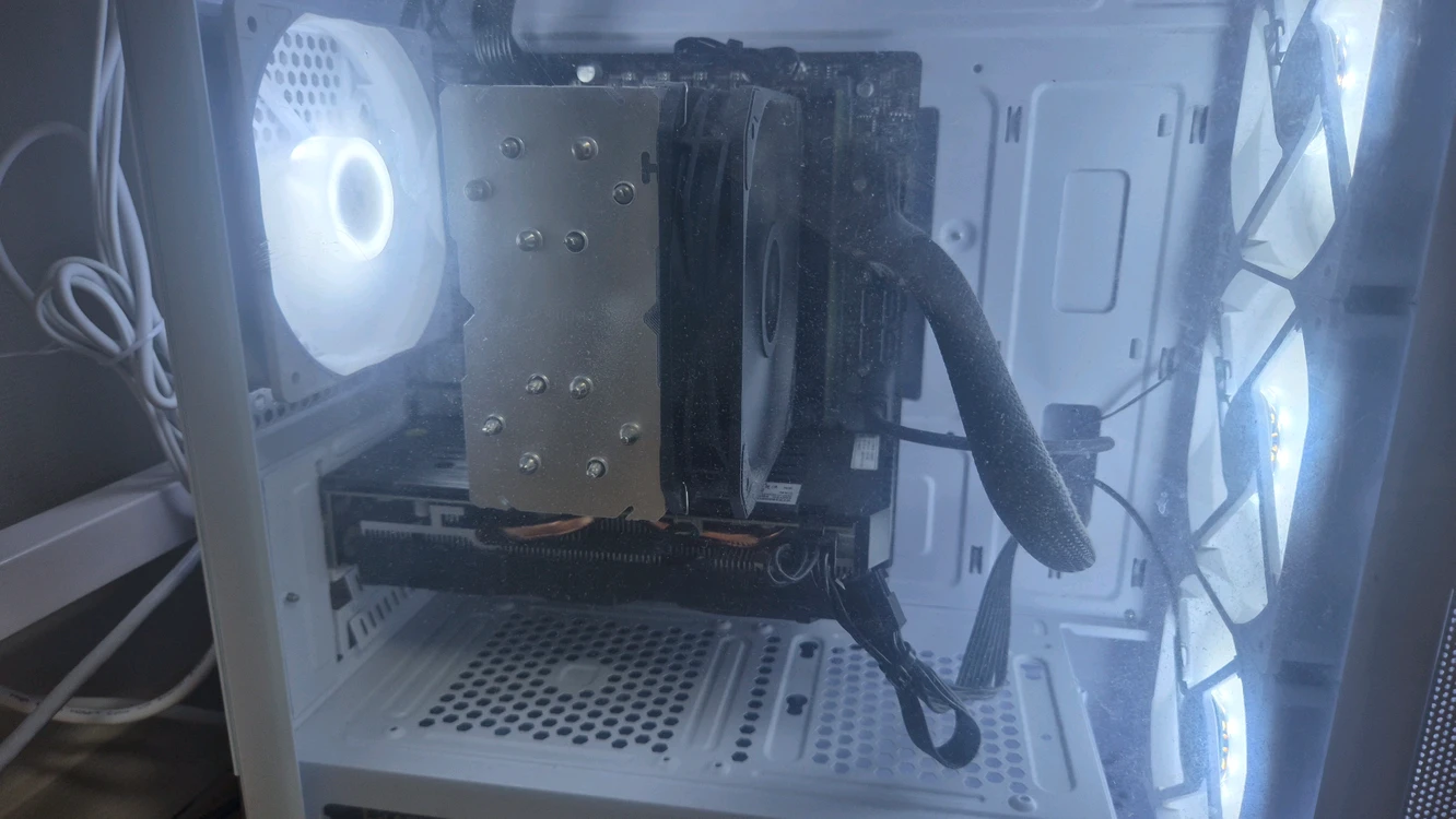 화이트 데스크탑 모니터셋트 i5 12400+16램+GTX1660s 컴퓨터PC본체 이미지