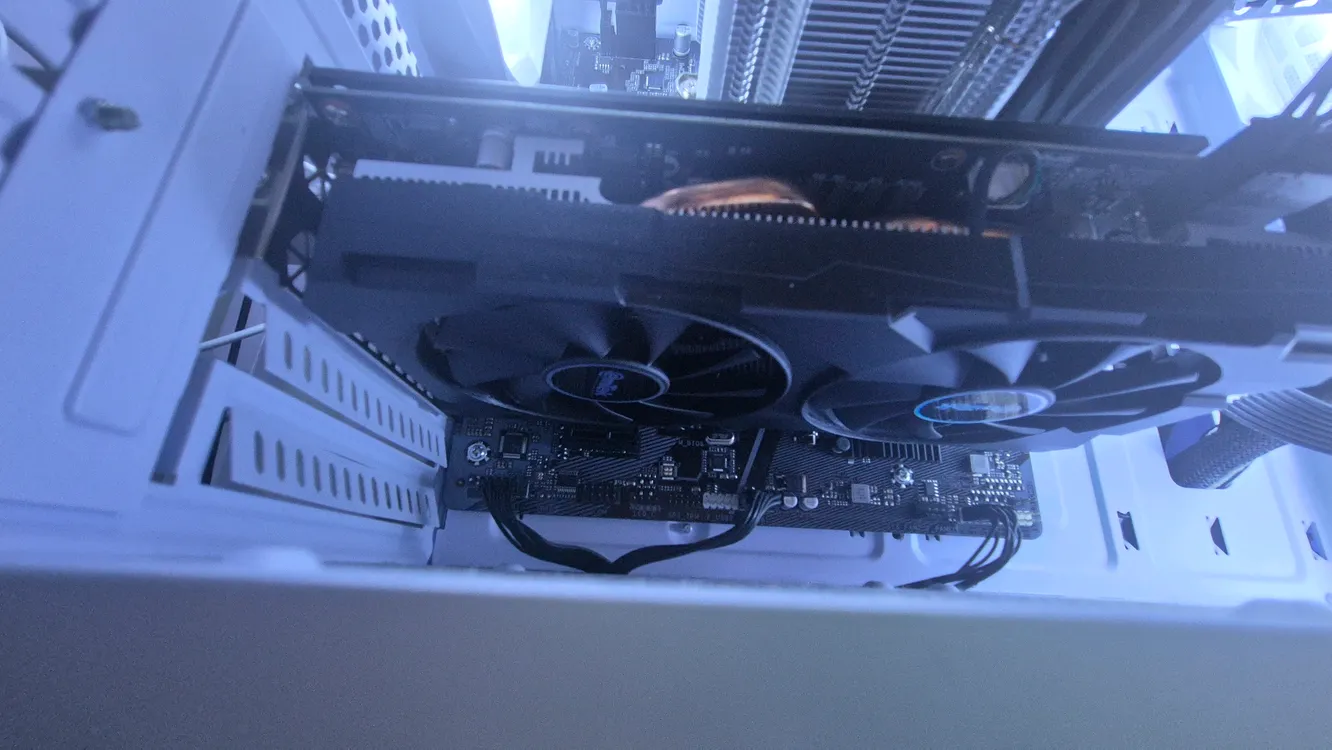 화이트 데스크탑 모니터셋트 i5 12400+16램+GTX1660s 컴퓨터PC본체 이미지