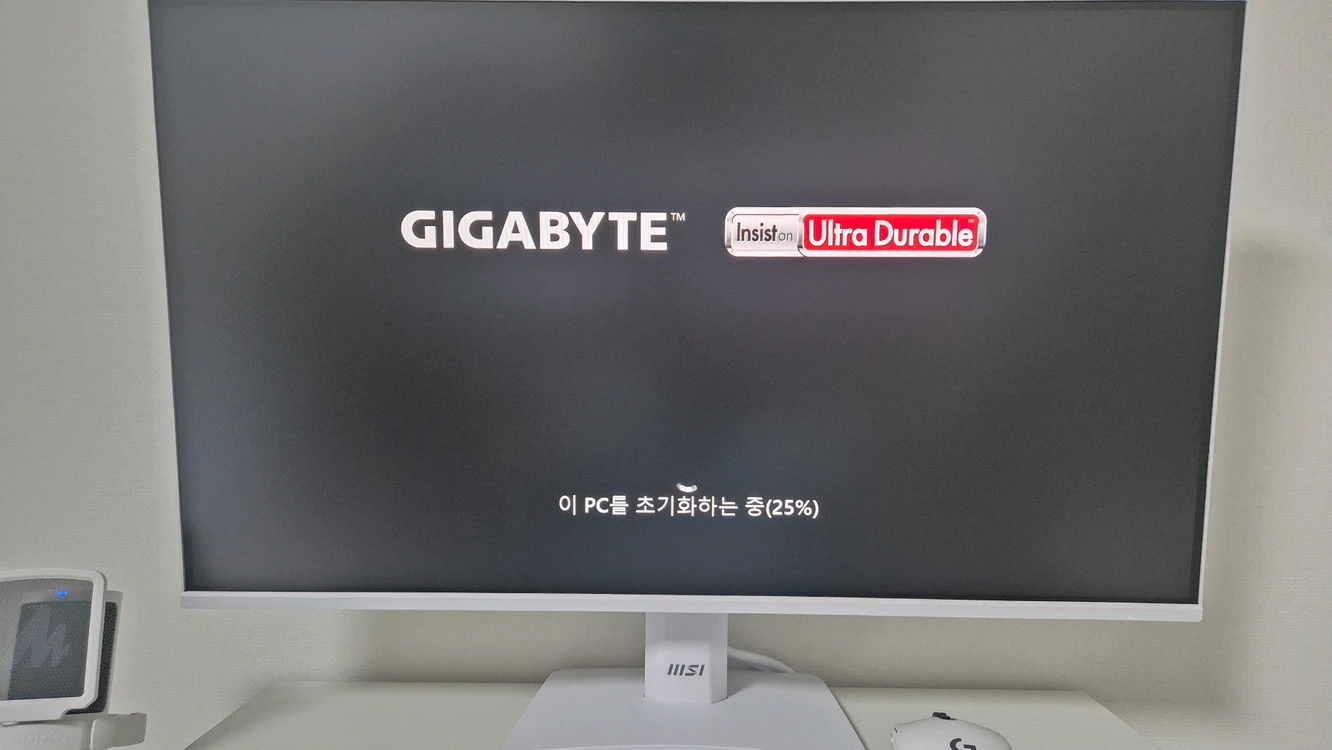 화이트 데스크탑 모니터셋트 i5 12400+16램+GTX1660s 컴퓨터PC본체 이미지