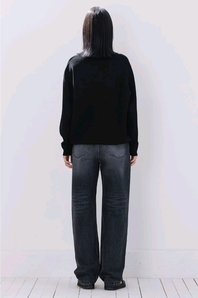 socii 소치이 데님 loosed denim pants 빈티지블랙 L 새상품 이미지