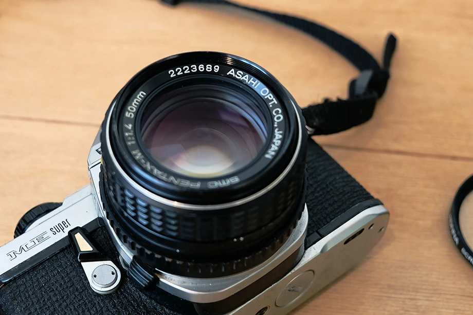 펜탁스 미슈퍼 me super(50mm, 28-80mm랜즈2개 케이스set)팝니다 이미지
