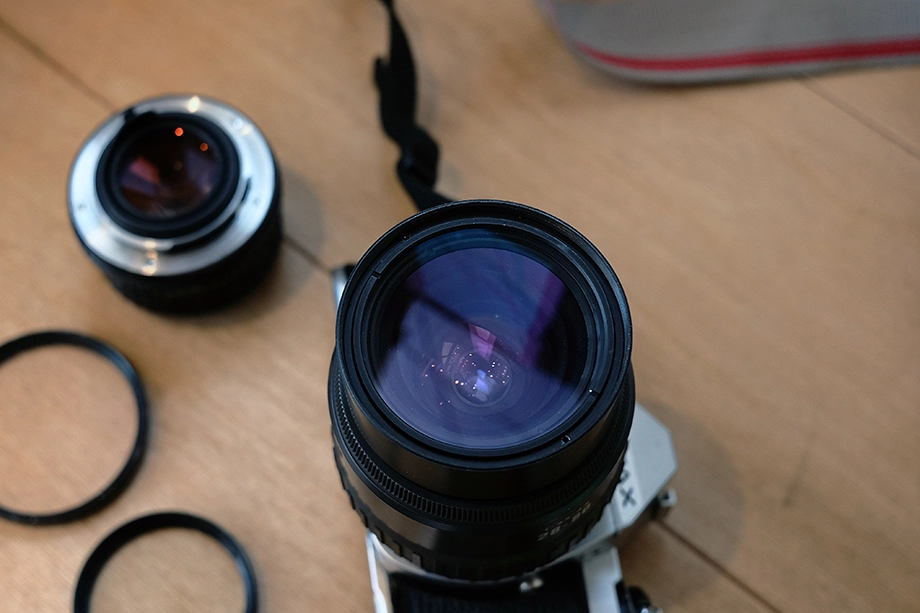펜탁스 미슈퍼 me super(50mm, 28-80mm랜즈2개 케이스set)팝니다 이미지