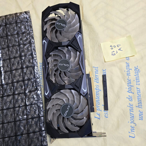 RTX 3090 갤럭시 3팬 블랙 그래픽카드 이미지