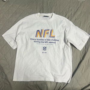 NFL 반팔 화이트 M 엔에프엘 반팔티 공용 데일리 흰색 이미지