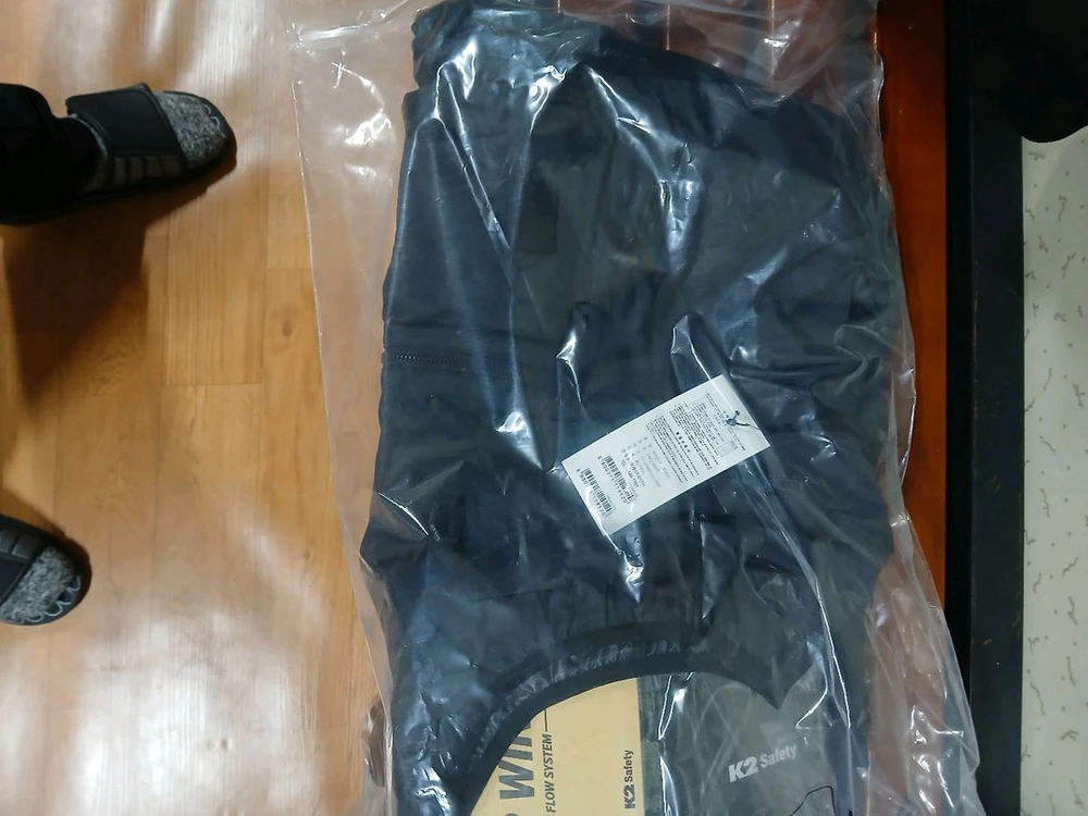 K2 safety 에어윈드베스트3 선풍기 냉풍 냉감 쿨링 현장 작업복 등산 조끼 이미지