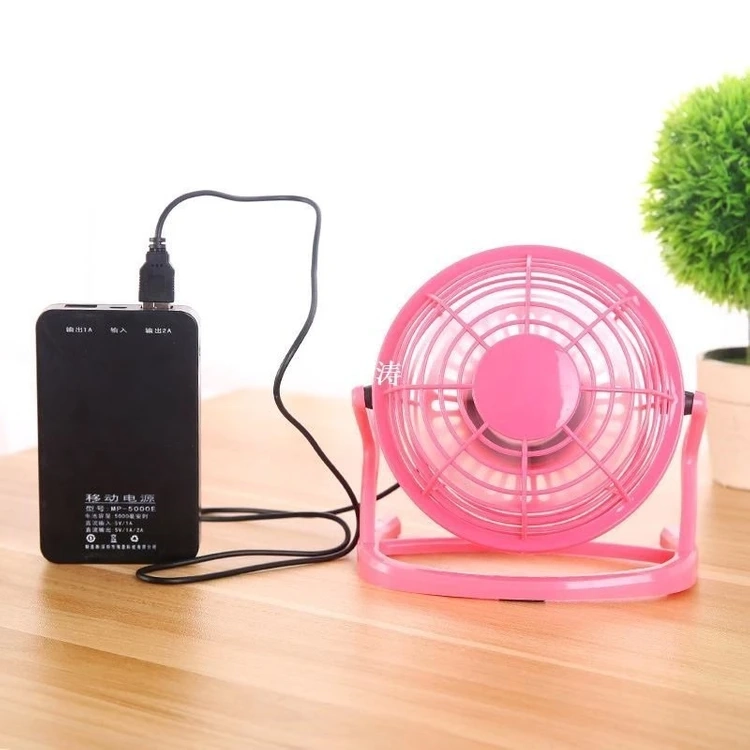 새 핑크색 USB 책상용 선풍기 휴대용 미니 선풍기 저소음 탁상용 사무실 학생 독서실 캠핑 차량용 시원한 냉방 핸디 이미지
