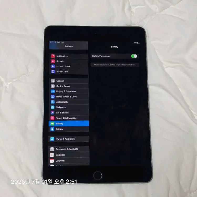 상태 좋은 ipad mini5 wifi버전 64GB 풀박 이미지