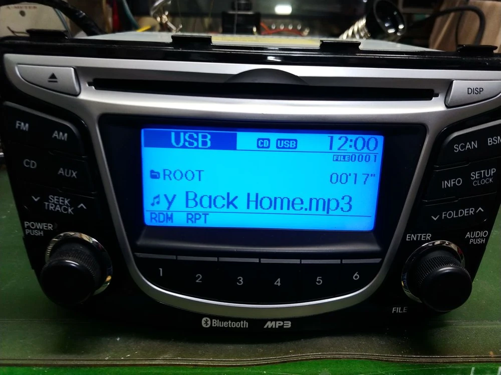 엑센트 순정 블루투스,USB,AUX 자출 데크 팝니다. 이미지