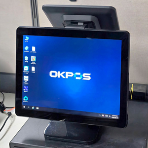 OKPOS 옵티머스포스기 블랙&화이트 배달POS 벽걸이브라켓무료 슬림일체형고사양POS 195,000원 이미지