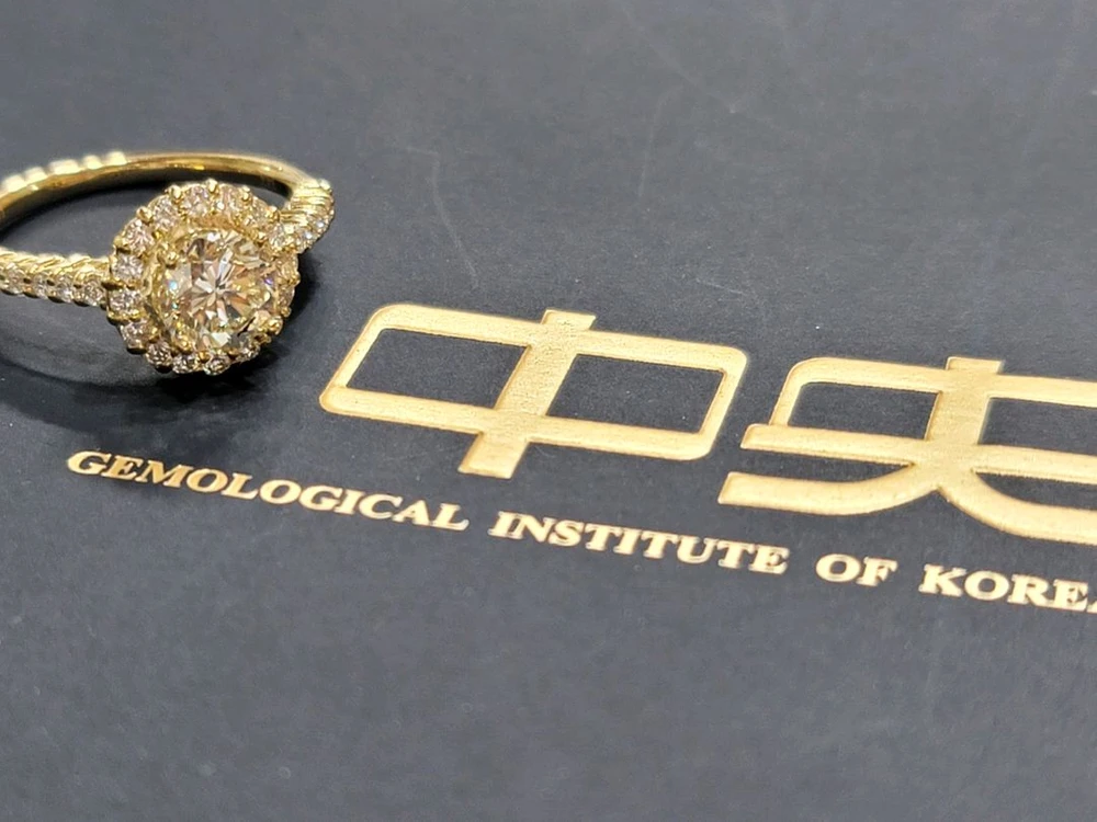 1캐럿천연다이아반지(중앙 1.08ct GVVS1) 이미지