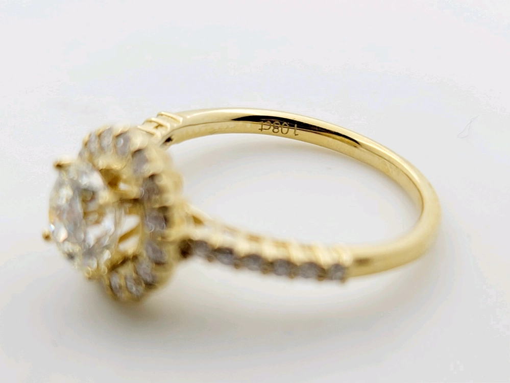 1캐럿천연다이아반지(중앙 1.08ct GVVS1) 이미지