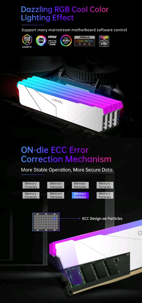 깨끗한 상태의 PC용 고성능 RGB 방열판 DDR5-6400 32G 2개 총 64G 160만원 팝니다. 이미지