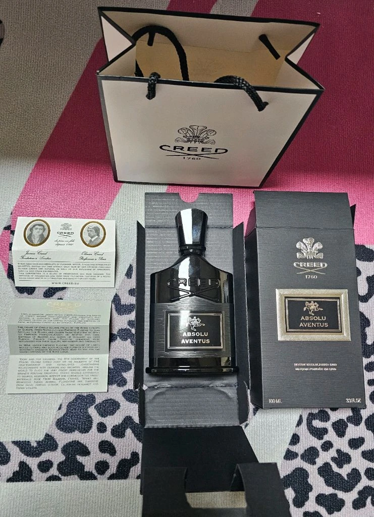크리드 앱솔루 어벤투스 남성향수 100ml 미개봉 새상품 쇼핑백 이미지