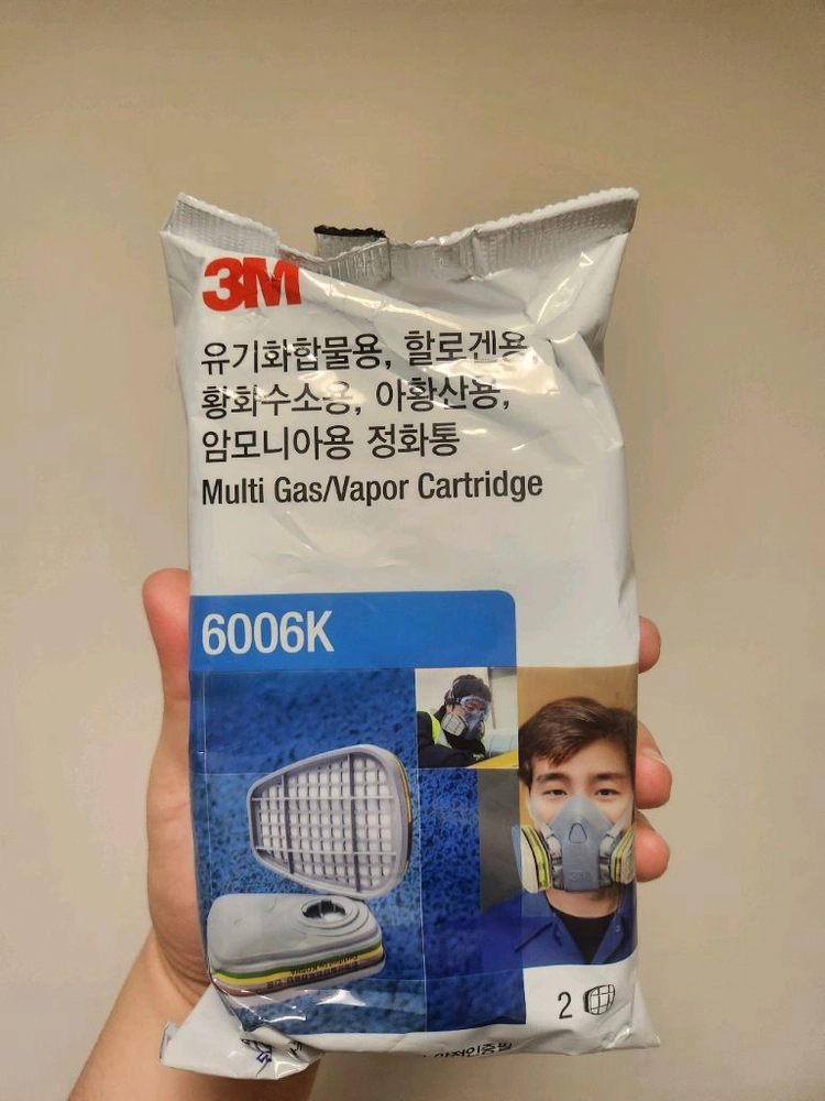 3m 반면형 마스크 7502 정화통 6006K 이미지