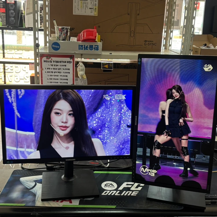 삼성 24인치 60Hz 평면모니터 사무용 게임용 피벗가능! 무료배송! 이미지