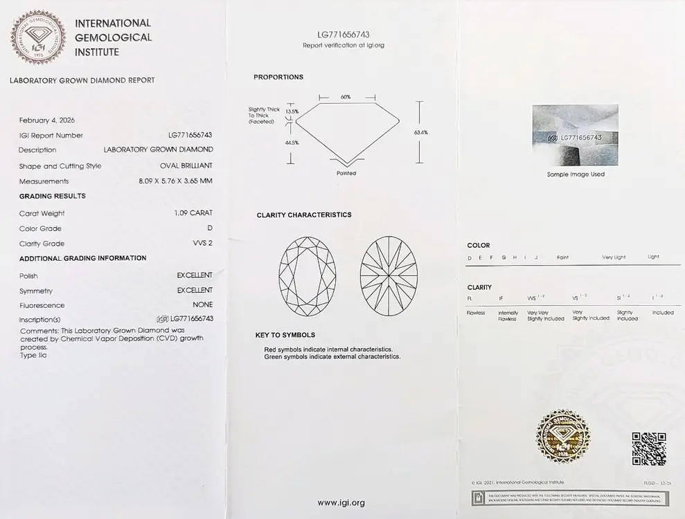 1캐럿랩다이아반지 오발것, 오벌컷(Oval) 이미지