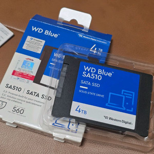 WD Blue 4TB SSD 보증 30년 2월까지 이미지