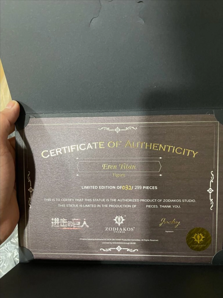 진격의거인 조디악(zodiakos) 에렌 레진 피규어 이미지