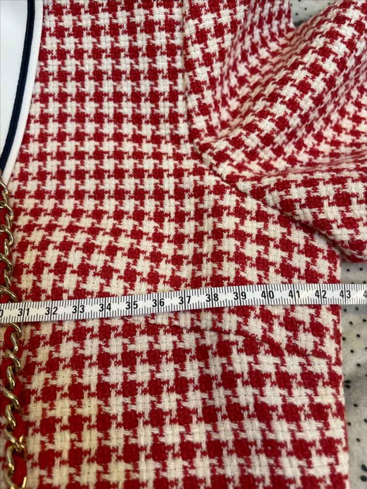 모조에스핀 트위드 빅카라 반팔원피스55:)하객룩출근룩오피스룩데이트룩 이미지
