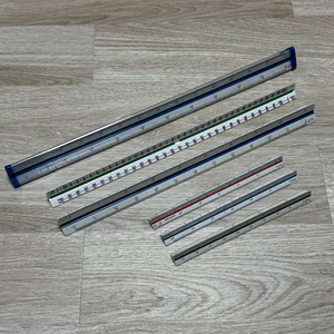 산키스 우찌다 삼각 스케일 15cm 30cm 제도 도면 축척자 팝니다 이미지