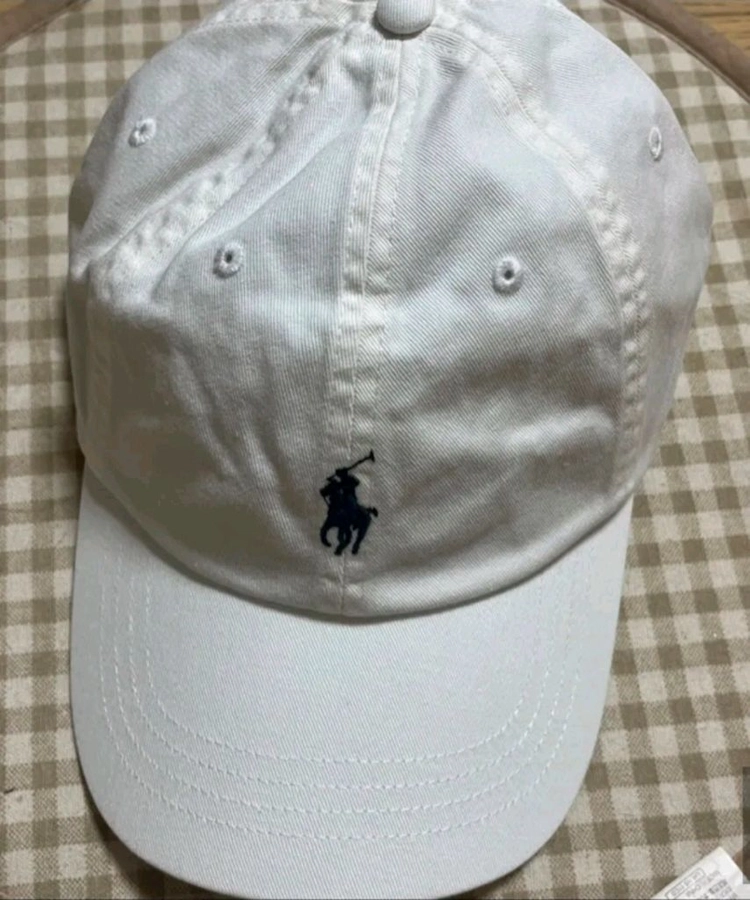 정품 폴로 랄프로렌 화이트 볼캡 이미지