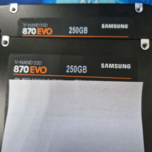 삼성 SSD 870 EVO 250G 2개 판매합니다 이미지