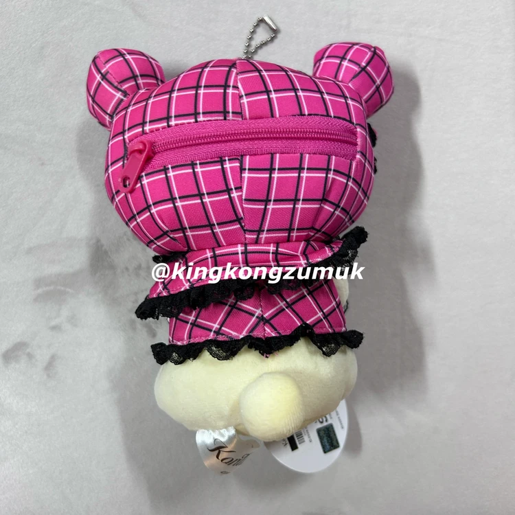 스핀즈 spinns 코리락쿠마 갸루누이 한정 갸루인형 핑크호피 블랙도트 핑크체크 이미지