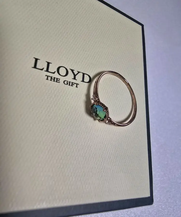 LLOYD 로이드 10K 오로라 탄생석 반지 새상품 - 안심되는 중고거래