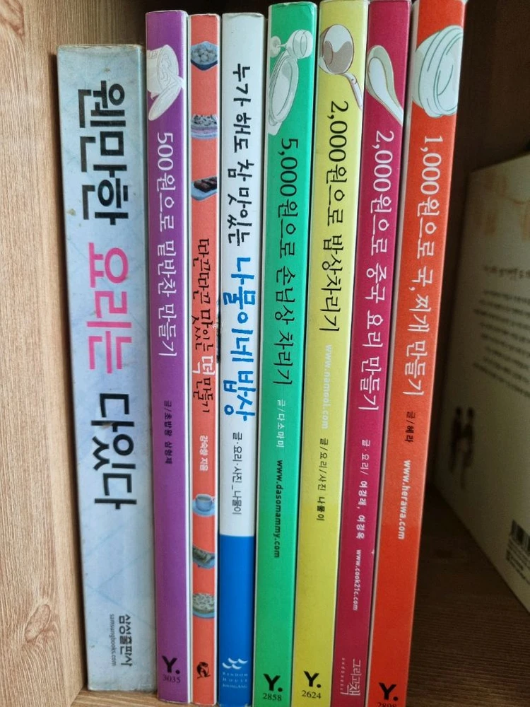 다양한 책 육아서적 임신출산 청소년 에세이 문고 시집 소설 요리책 헌책 이미지