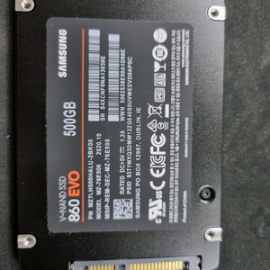 삼성 860 EVO 500GB M.2 SSD 이미지