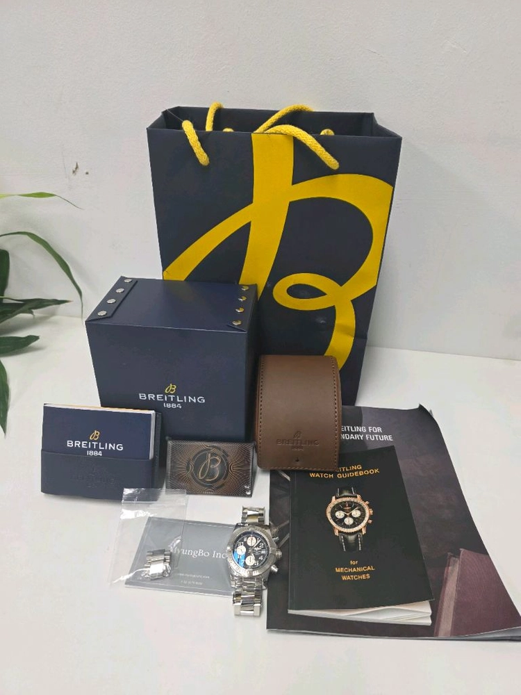 브라이틀링 어벤져 2 크로노그래프 43mm 청판 풀셋 (2019 국내스탬핑) - 안심되는 중고거래