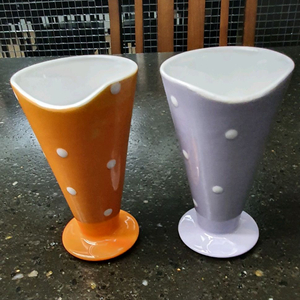 [새제품] 파르페컵 2P, 도자기 수저통 및 국자 받침, 아이스크림잔(빙수그릇), 디저트 포크세트(7P) 이미지