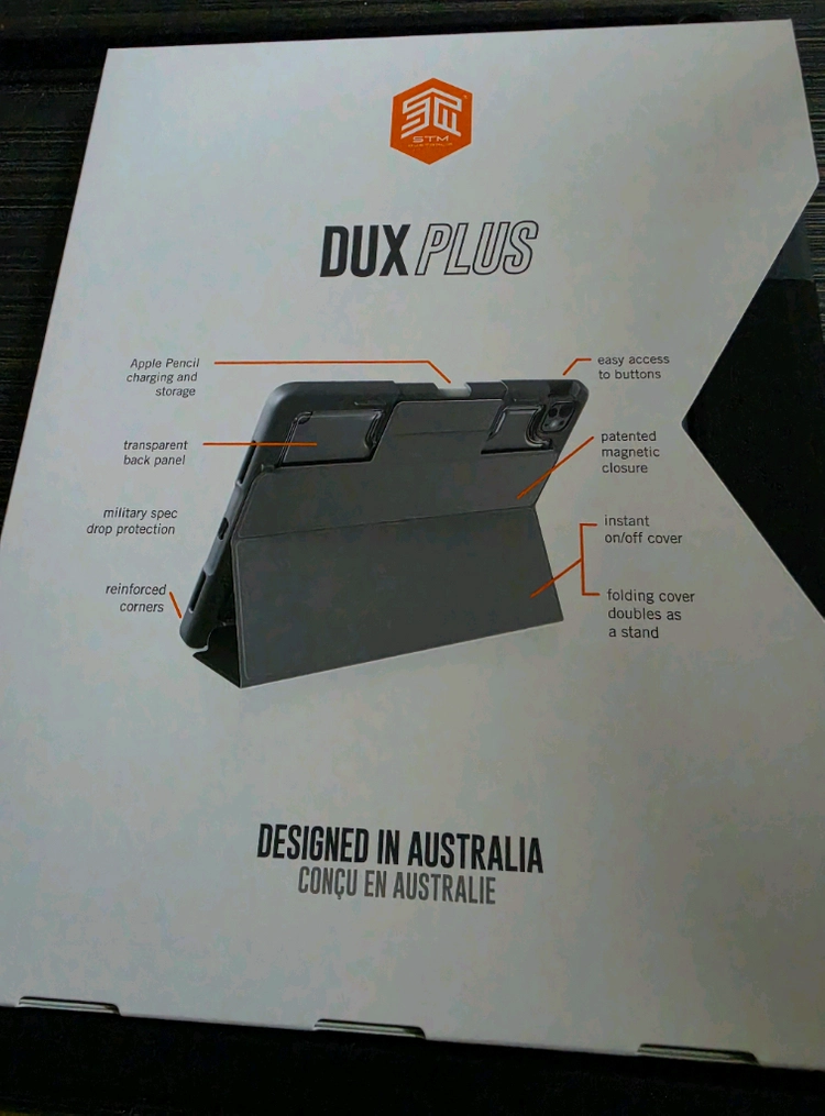 정품 STM DUX PLUS 아이패드 프로 13인치 M4 케이스 필름 포함 이미지