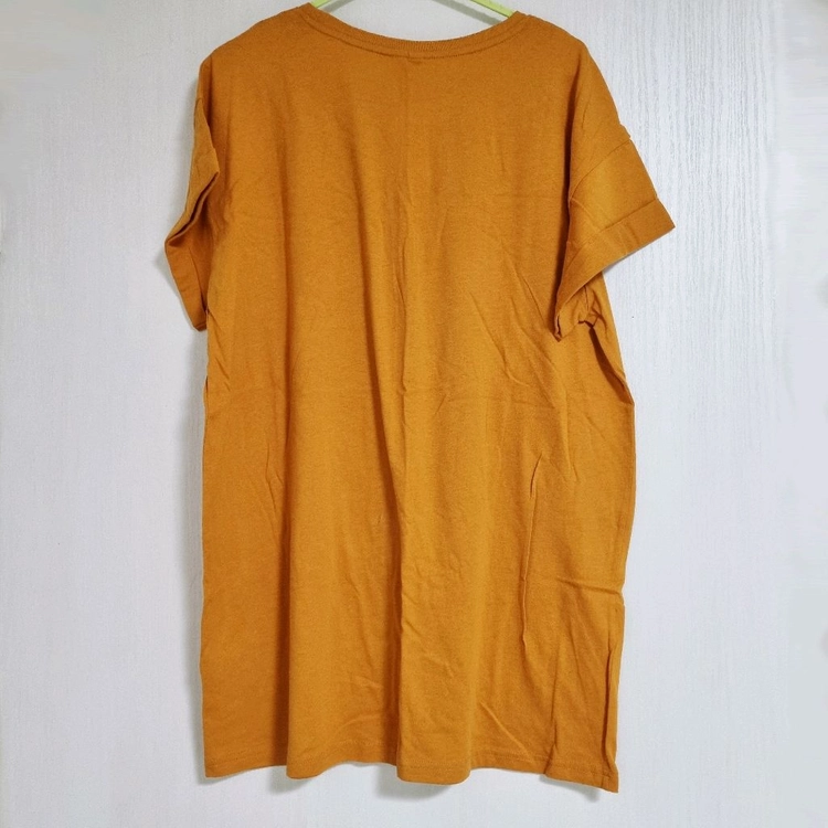 H&M 찰랑 반팔 티셔츠 머스타드//롤업 자라 무신사 이미지