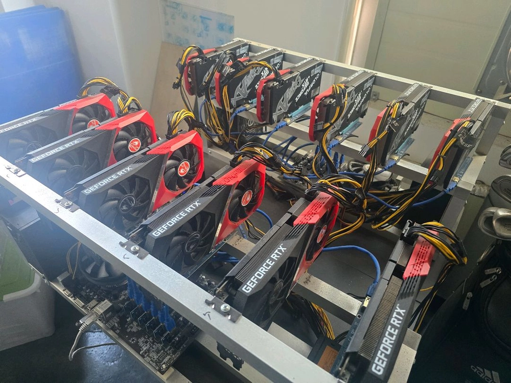 3060ti 그래픽카드 세트 (채굴기) 이미지